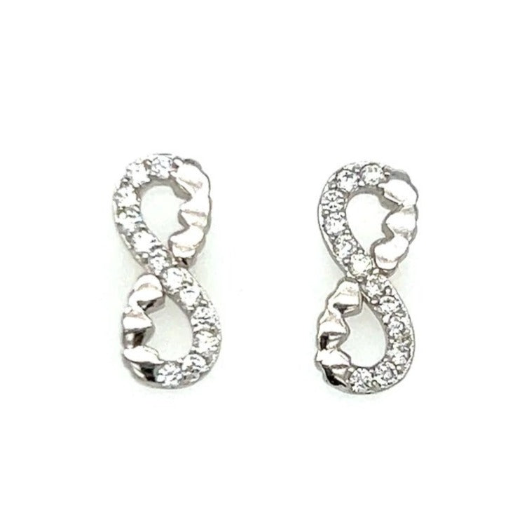 A463 Infinity CZ Aretes de poste con pavé