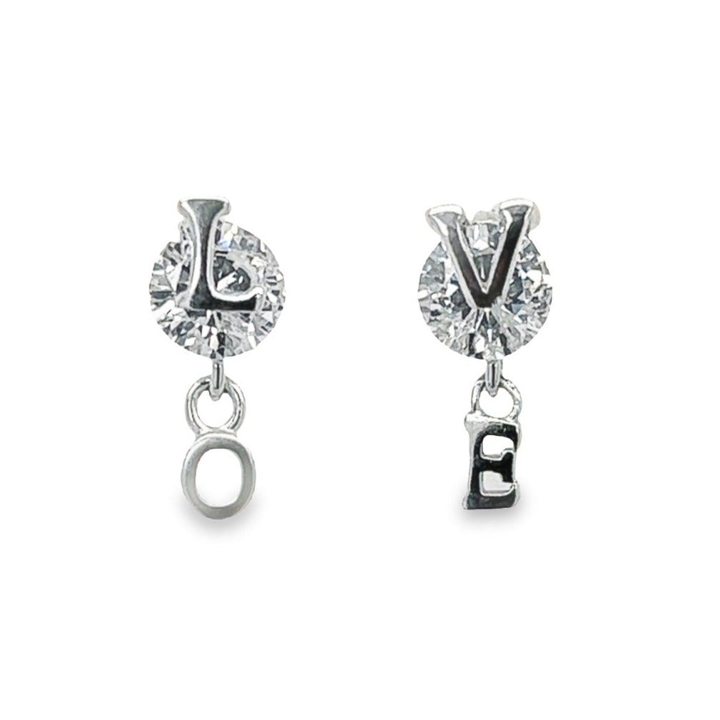 A495 Pendientes colgantes de amor