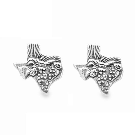 A543 Texas Map Post Earrings