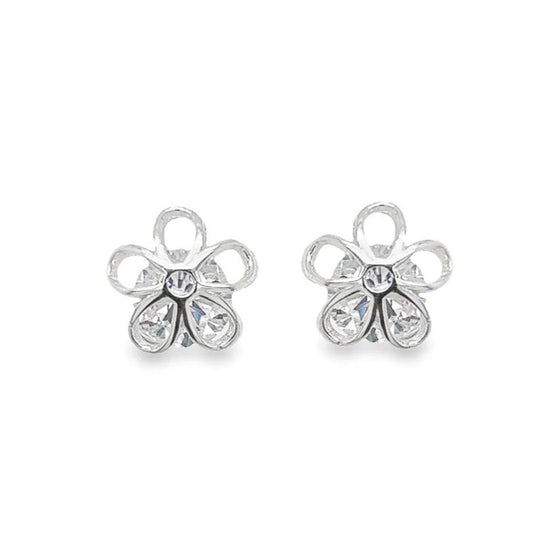 A664 Fower Petals Post Earrings