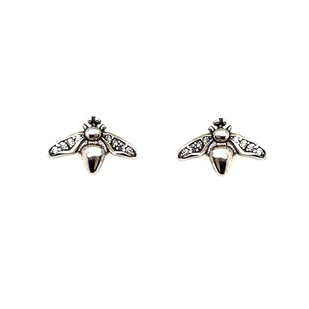 A9 Silver butterfly earring