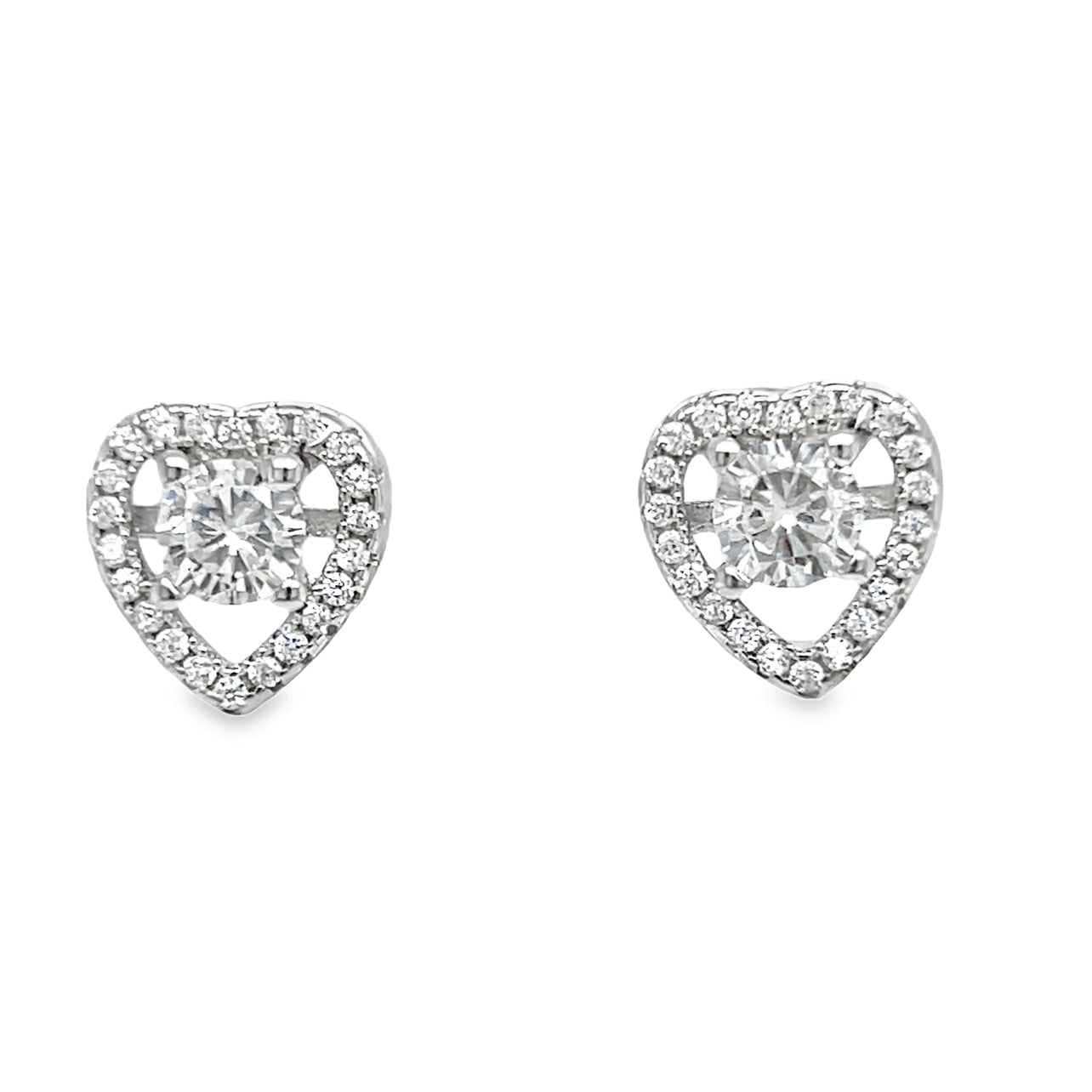 A1012 Heart stone Earrings