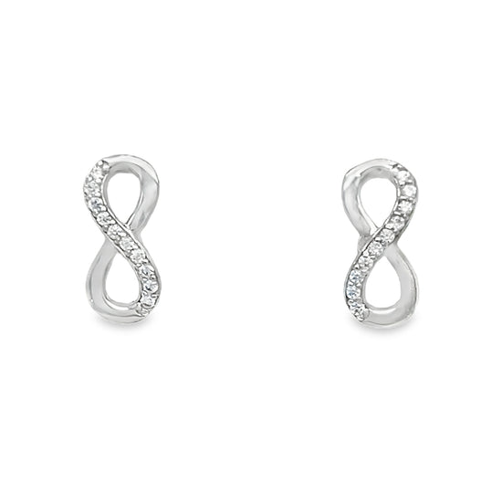 A463 Infinity CZ Aretes de poste con pavé