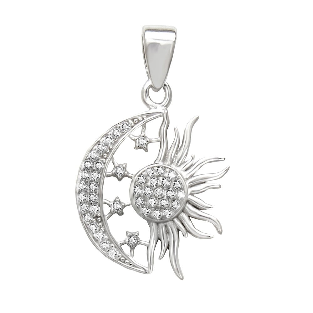 D1860 Sun Moon Stars Pendant