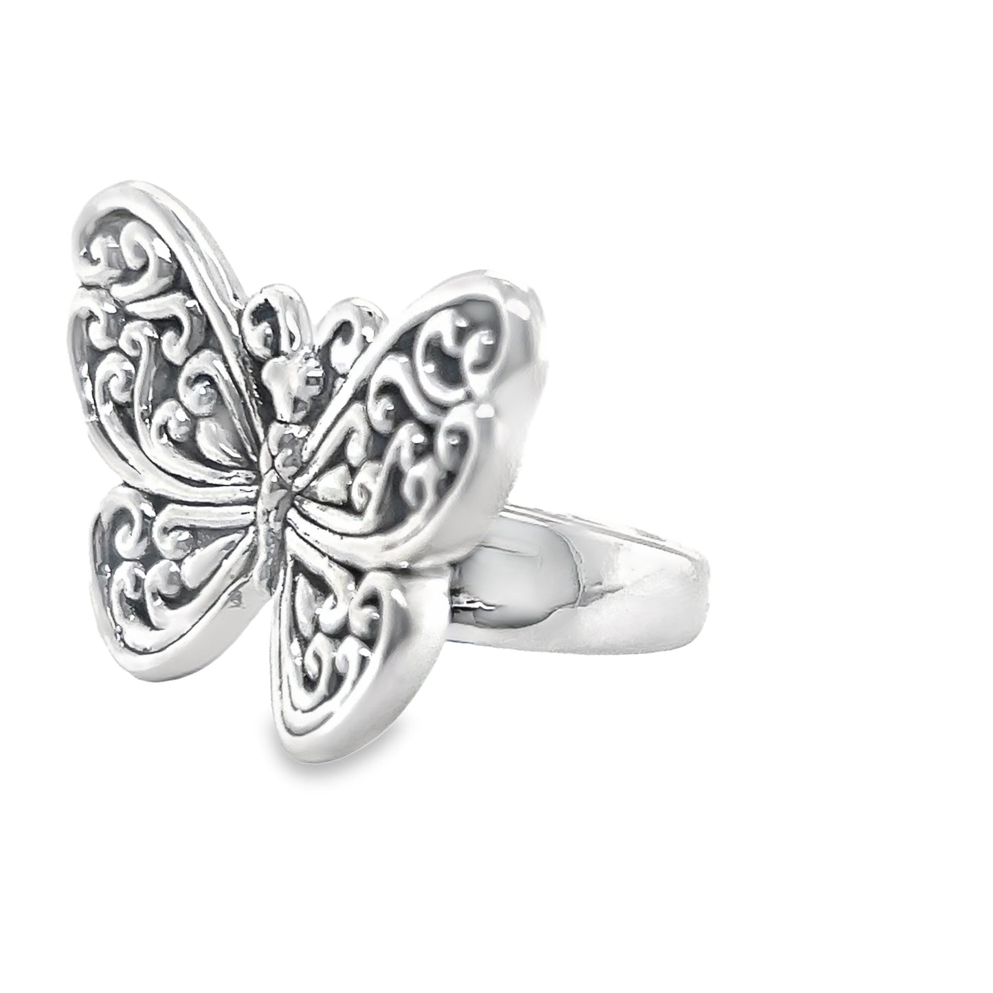 R822 Large butterfly Ring