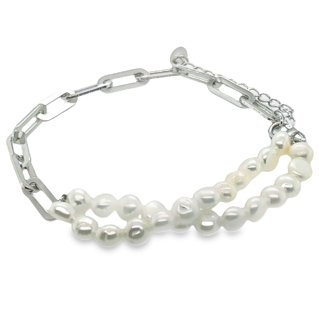 M142 Pulsera ajustable de perlas de 5 mm