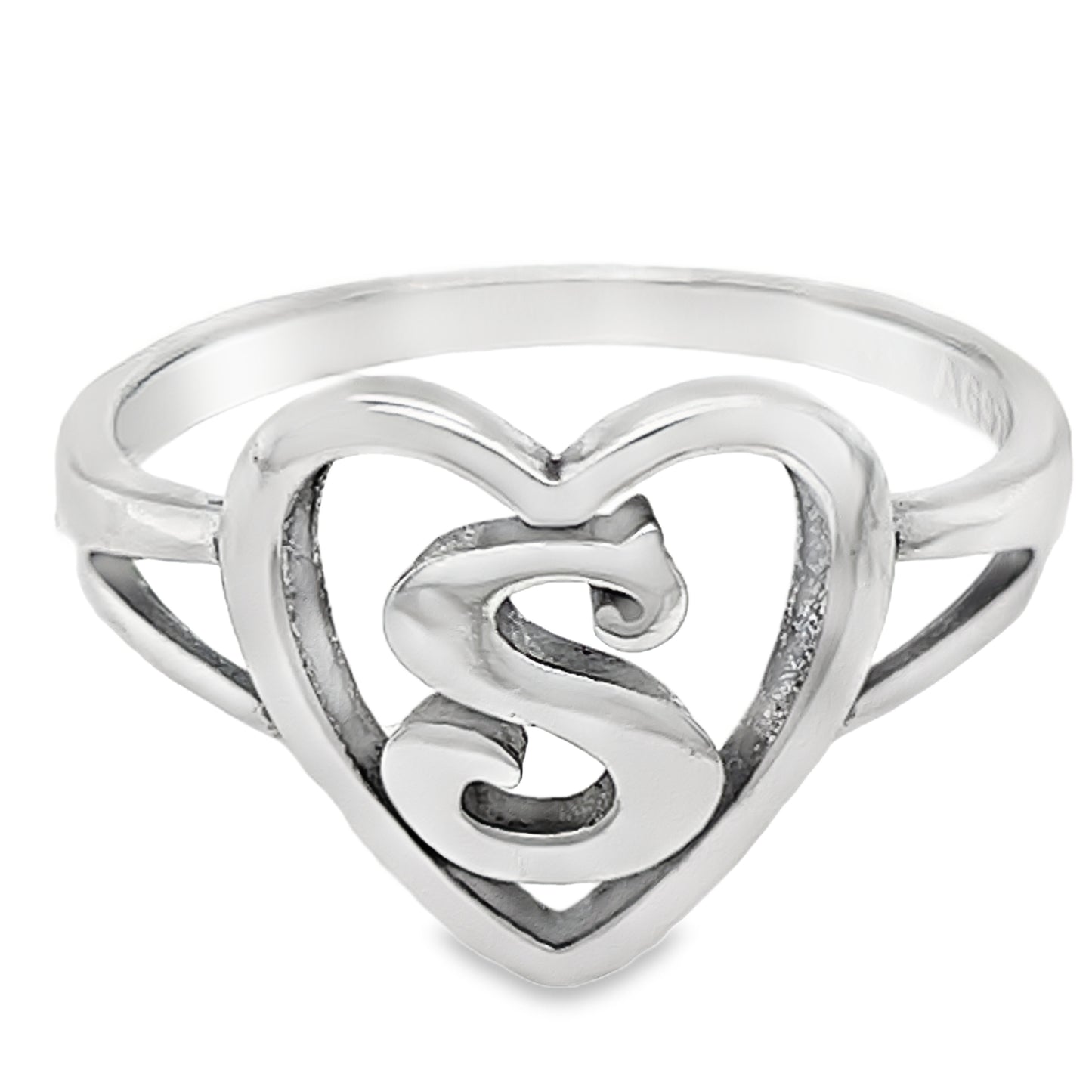 Anillo RS4 Letra S Corazón