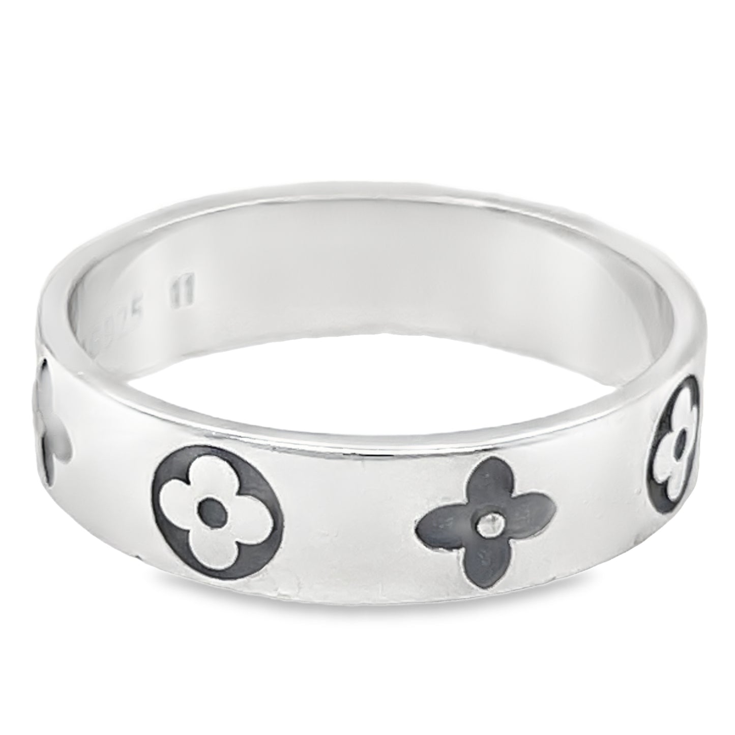 R710 Flower Ring Black