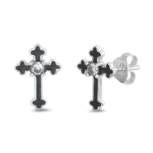 A746 cross post earring