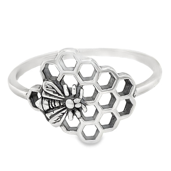 Anillo de abeja en forma de panal R346