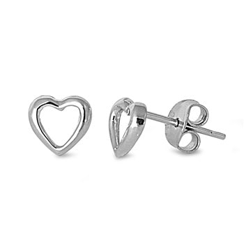 A759 heart post earrings