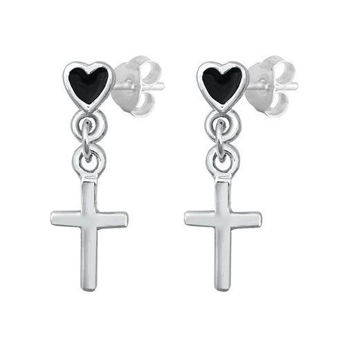 A731 Black Heart Cross