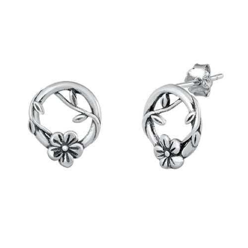 A757 Flower Post Earring