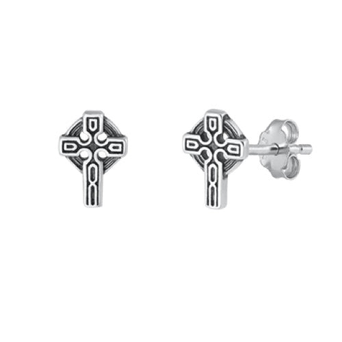 A745 cross post earrings