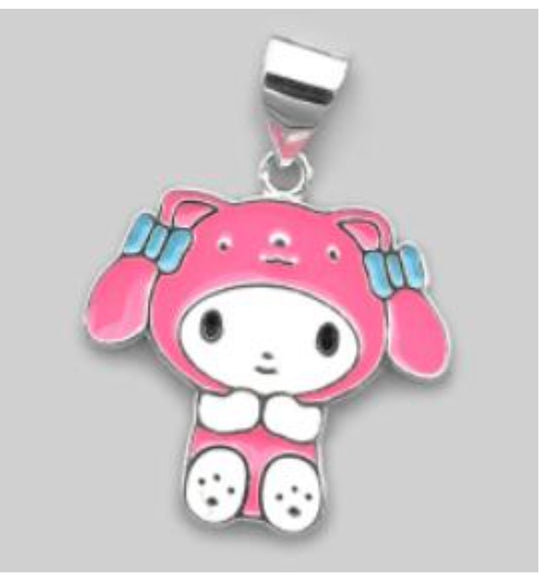 D1761 Pink Cat Pendant