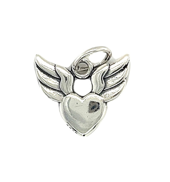 D2145 Free Spirit Heart With Wings Pendant