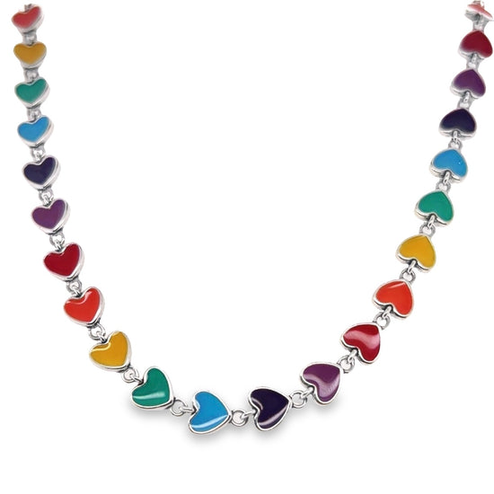 CA230 Collar Corazón Multicolor