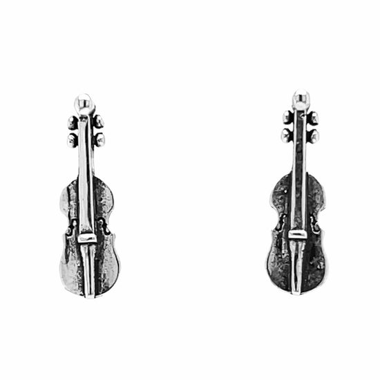 A135 Violin Post Earrings