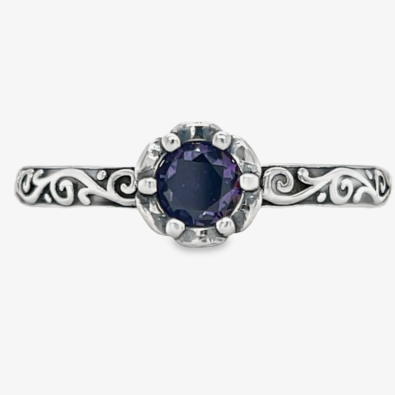 R1003 Stone Ring Purple