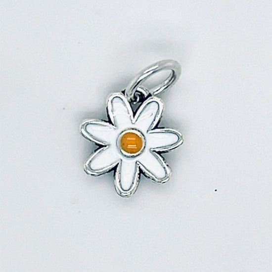 D1650 Mini colgante Flor blanca