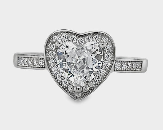 Anillo R522 Corazón CZ