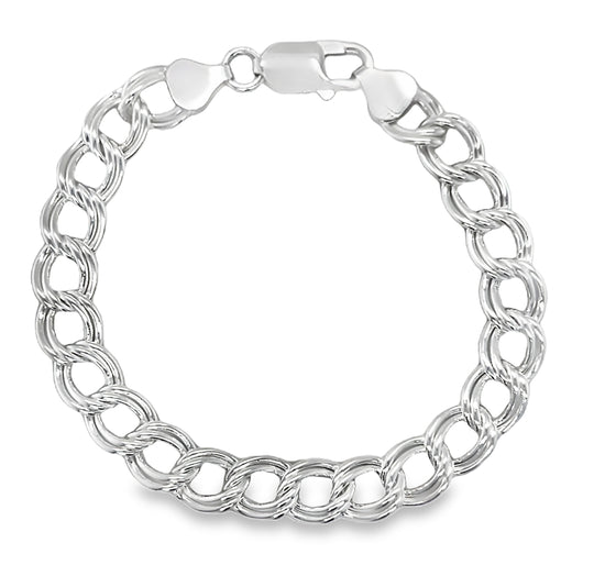 M524 Double Link Charm Bracelet 8.5mm