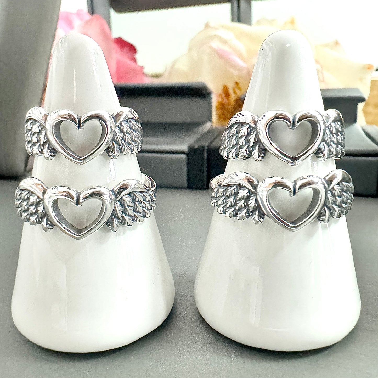 R78 Heart And Wing Ring