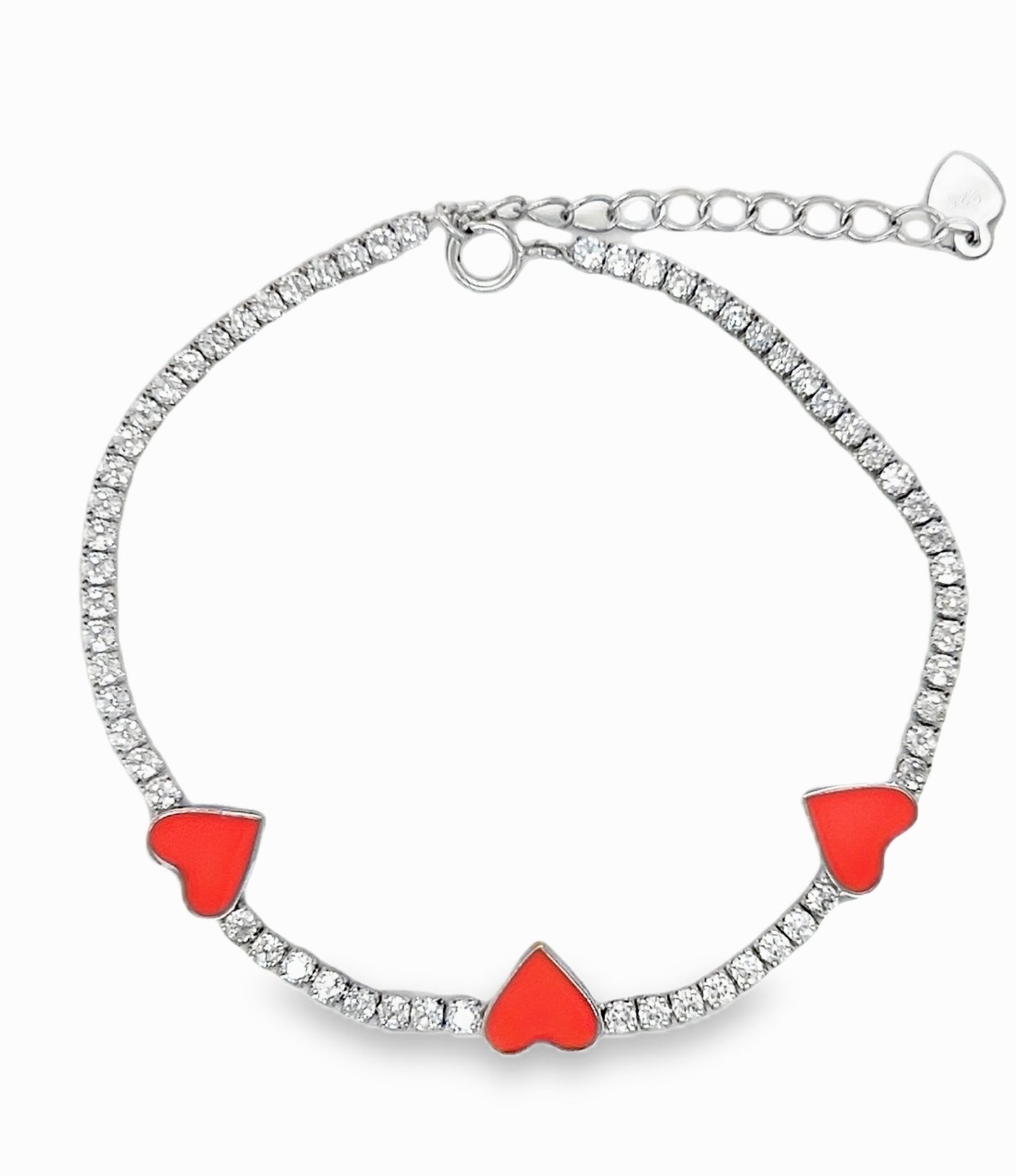 M533 Pink Hearts Bracelet