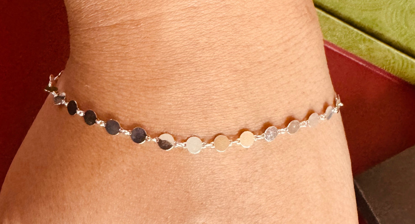 T13 Flat Circles Anklet 10in