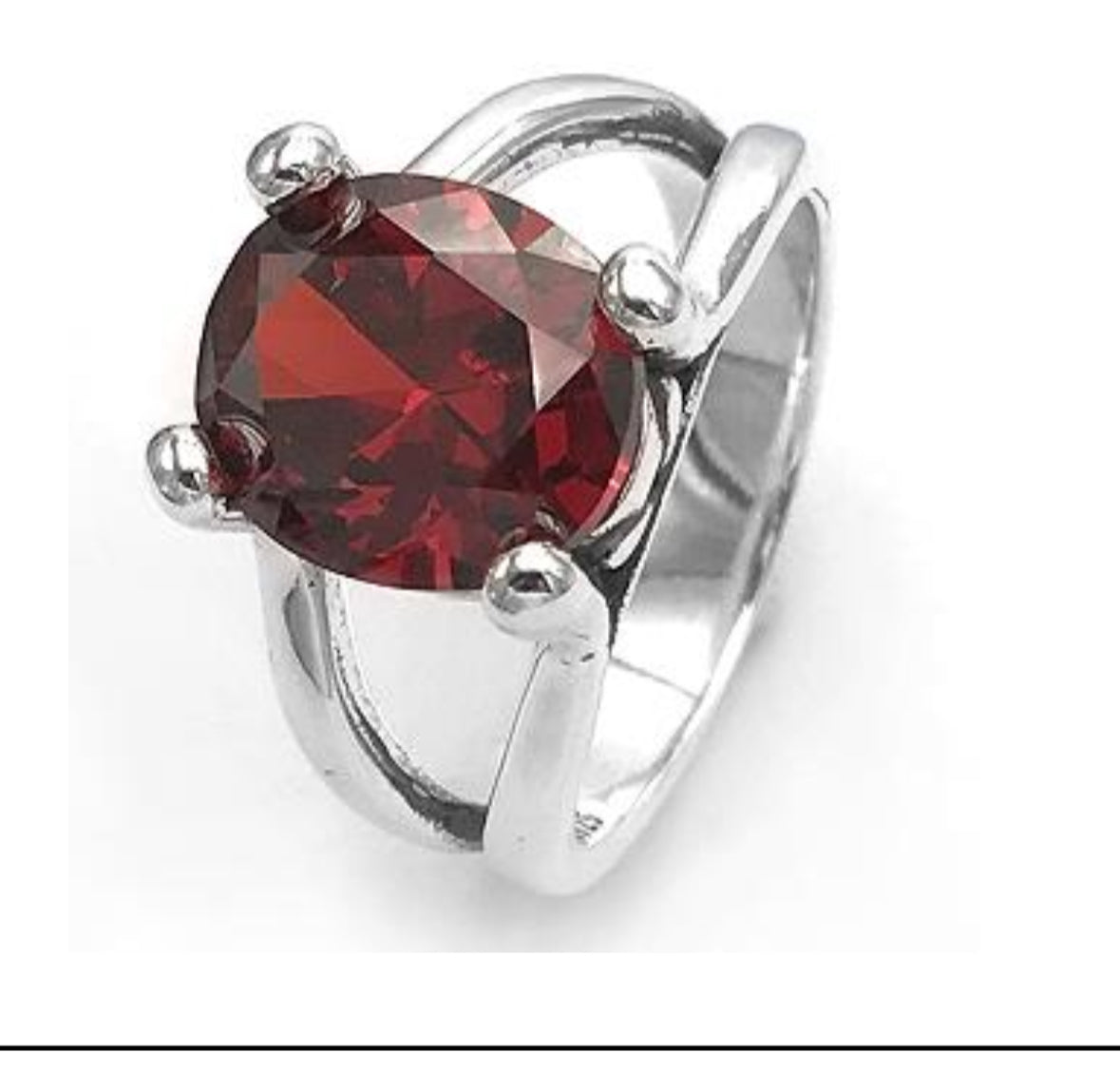 R866 Red Stone Elegant Ring