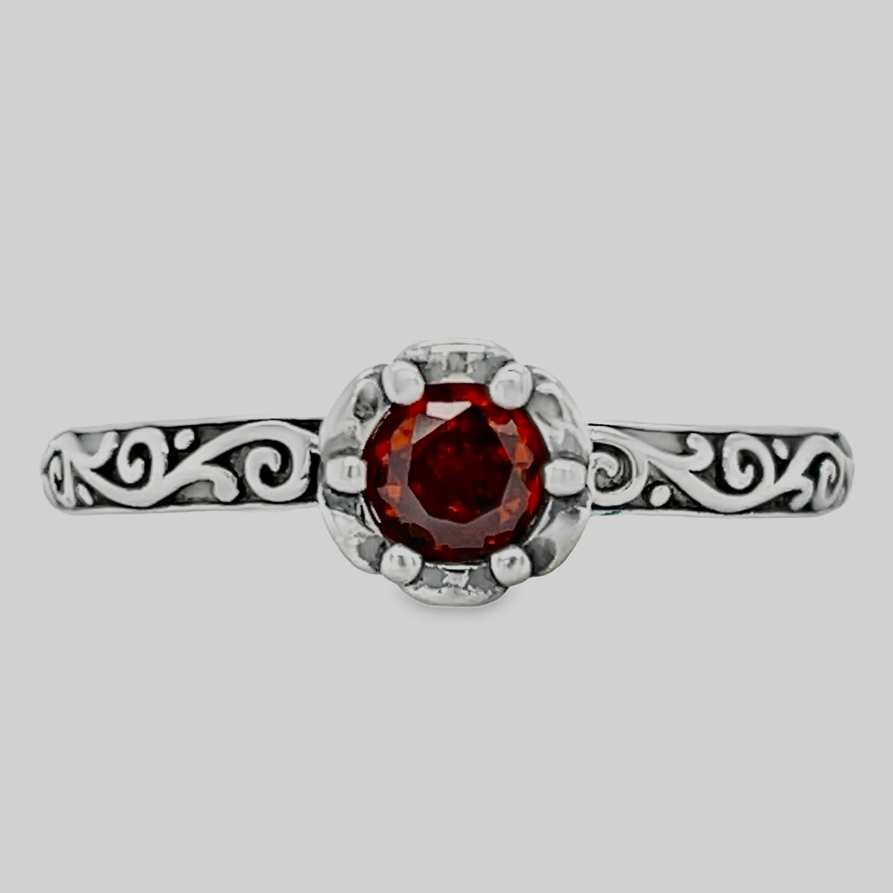 Anillo de piedra roja R1004