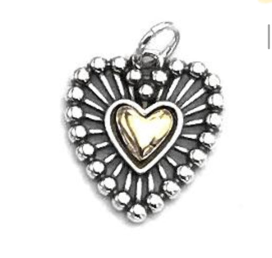 D1743 Gold heart pendant