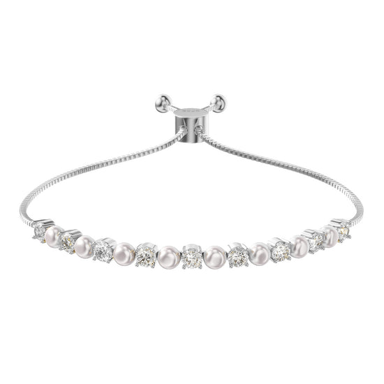 Pulsera ajustable de perlas de agua dulce M531