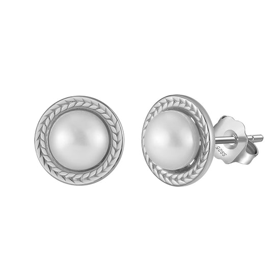 A921 Freshwater Pearl Post Earrings