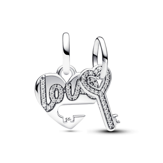 D1908 Love With Key Charm Pendant