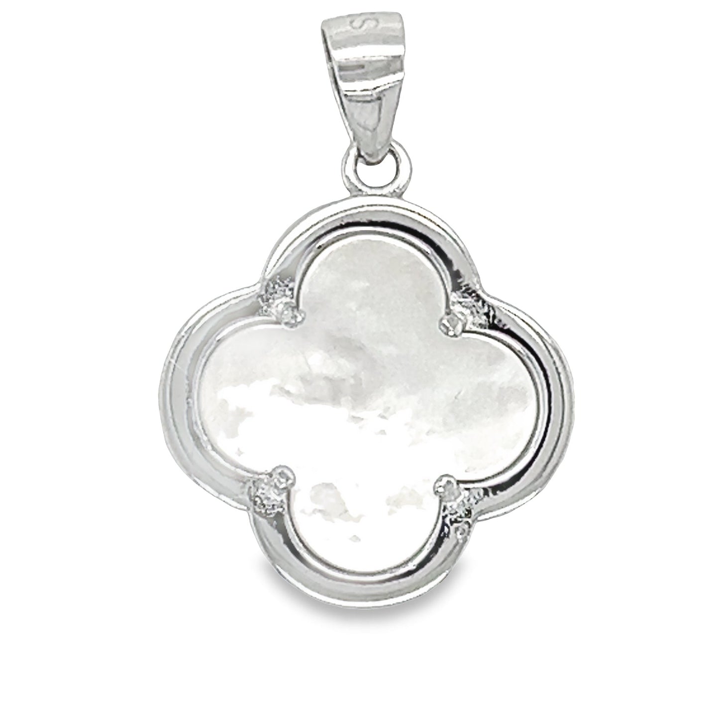 D1714 White Clover Pendant