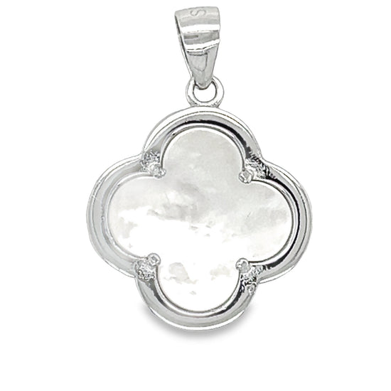 D1714 White Clover Pendant