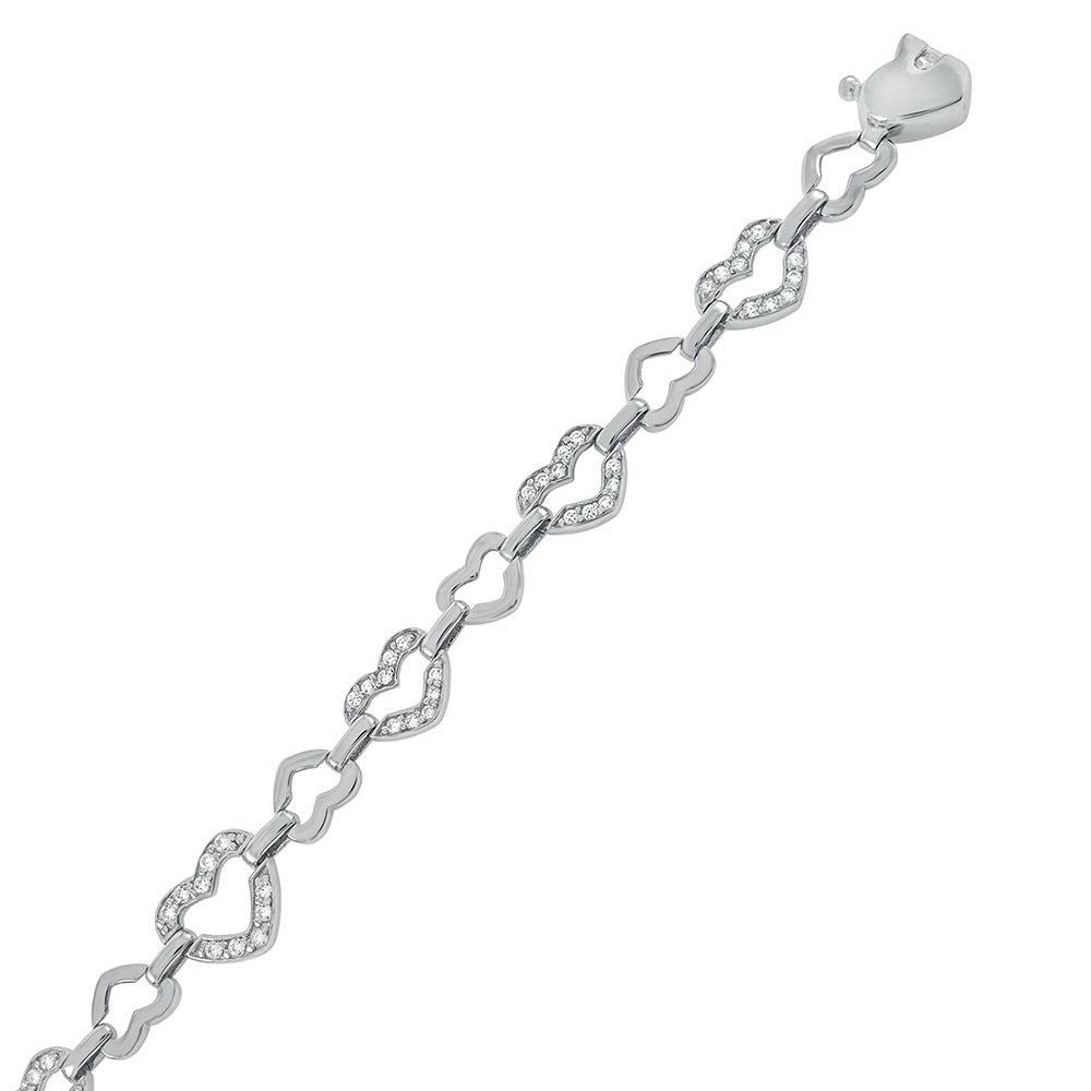 M346  Hearts linked bracelet