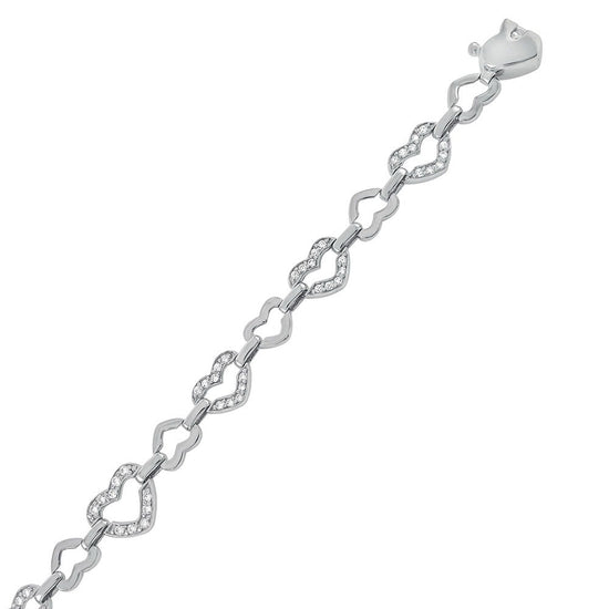 M347 Hearts linked bracelet