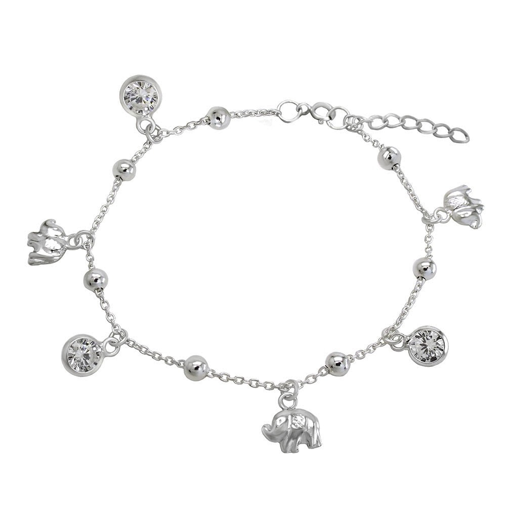 M345 Pulsera CZ y Elefante