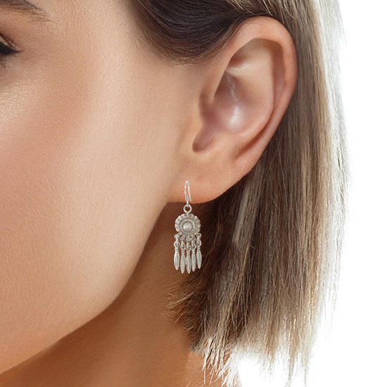 P14 Circle Chandelier Earrings