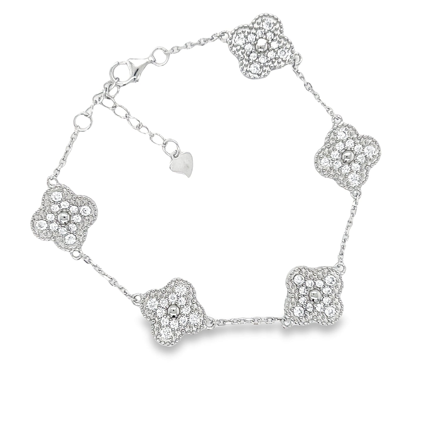 M363 Pulsera Trébol Flor CZ klover