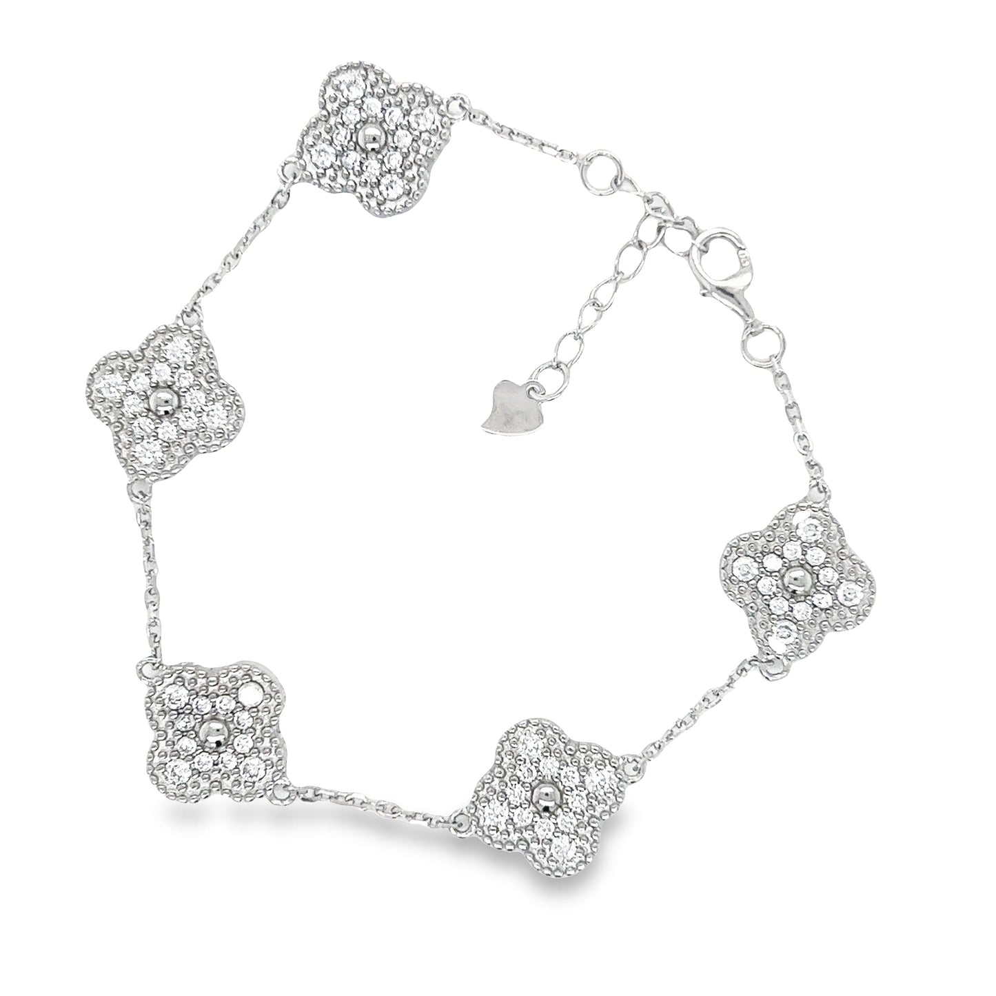 M363 Pulsera Trébol Flor CZ klover