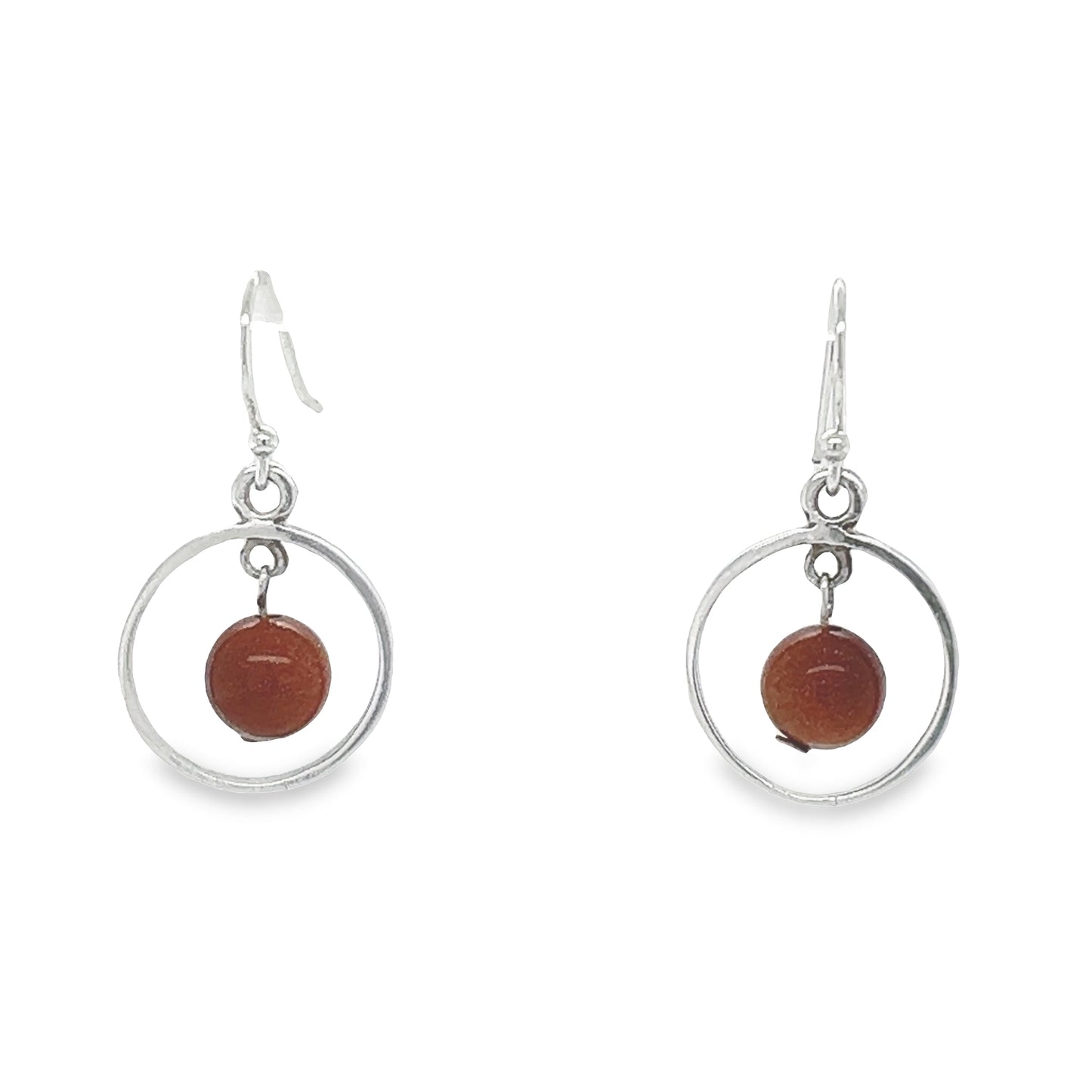 P473 Brown ball Earring