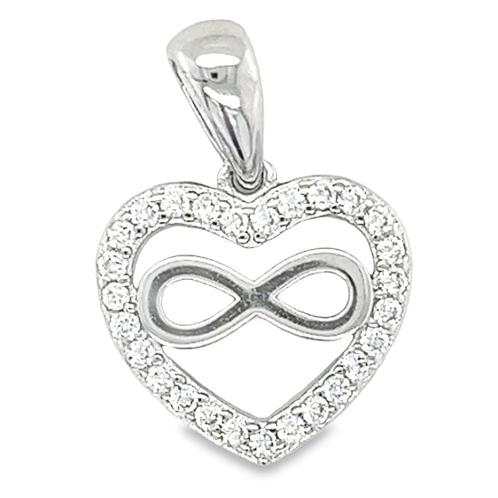 D1630 infinite with CZ Heart Pendant