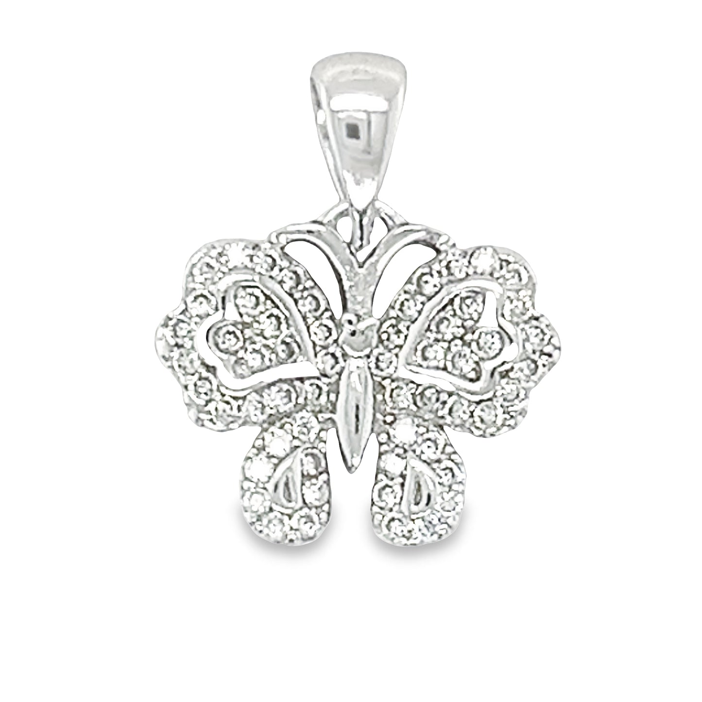 D1633 butterfly with CZ Pendant