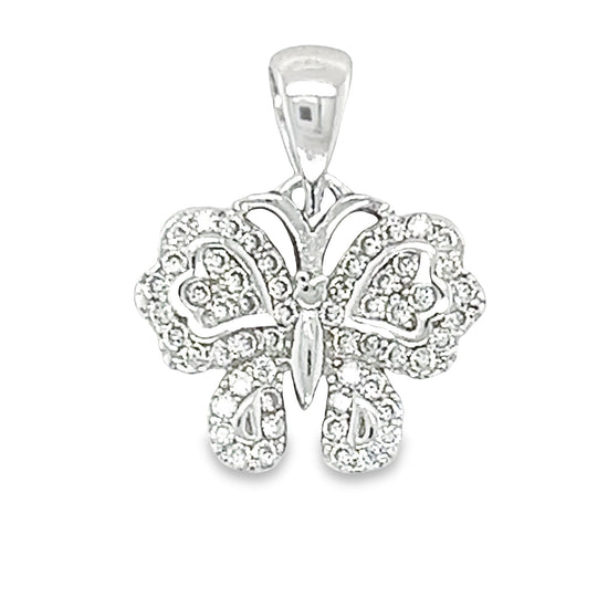 D1633 butterfly with CZ Pendant