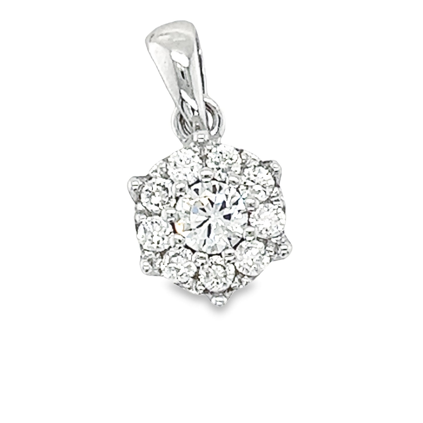 D1635 Colgante de flor de piedra CZ