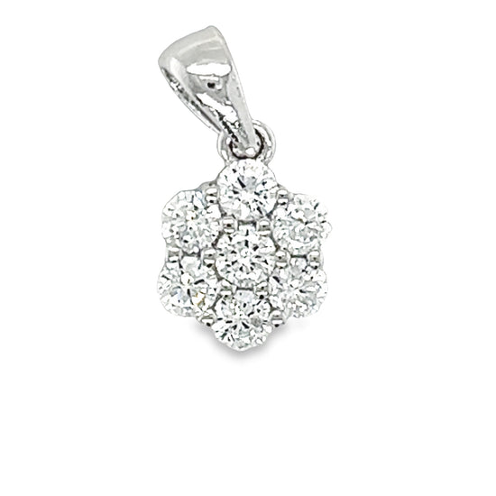 Colgante de flor D1634 CZ