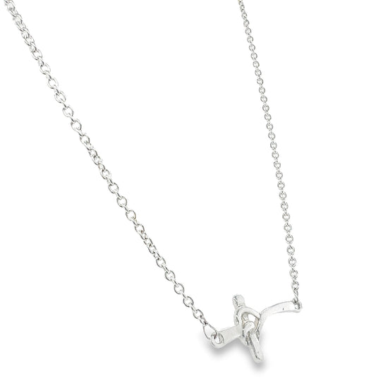 CA241 cross heart necklace